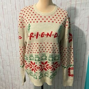 F.r.i.e.n.d.s  Unisex Acrylic Knit Ugly Christmas Sweater Size M